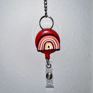 Retractable reel id badge holder